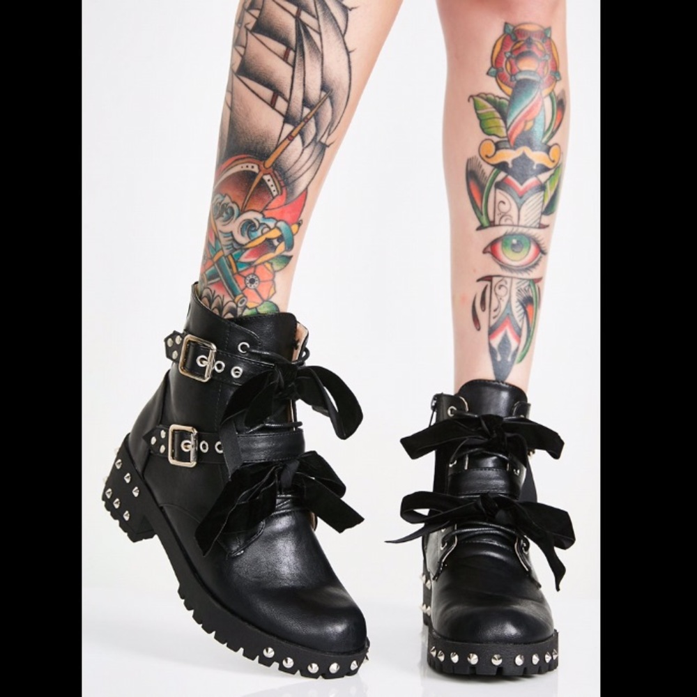 DOLLS KILL Baby Gloom Ankle Boots